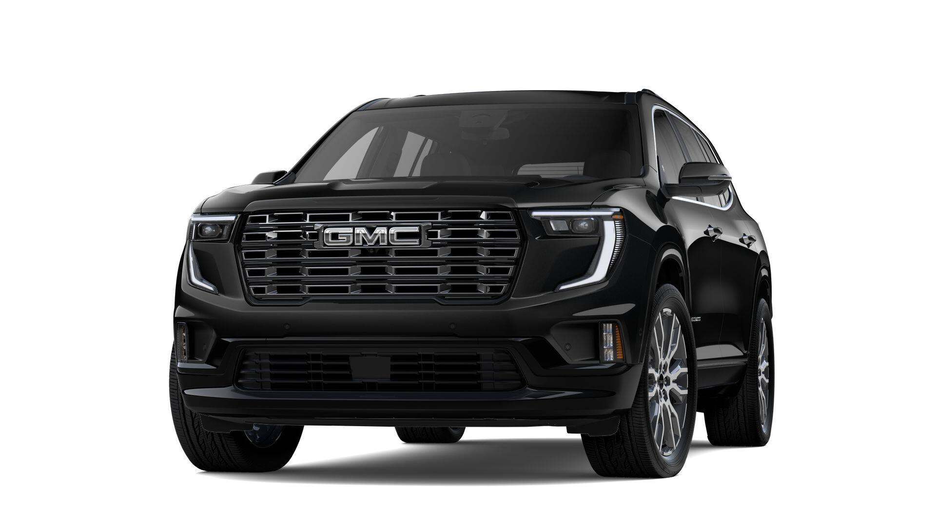2026 GMC Acadia Denali Ultimate in Ebony Twilight Metallic — front three-quarter view