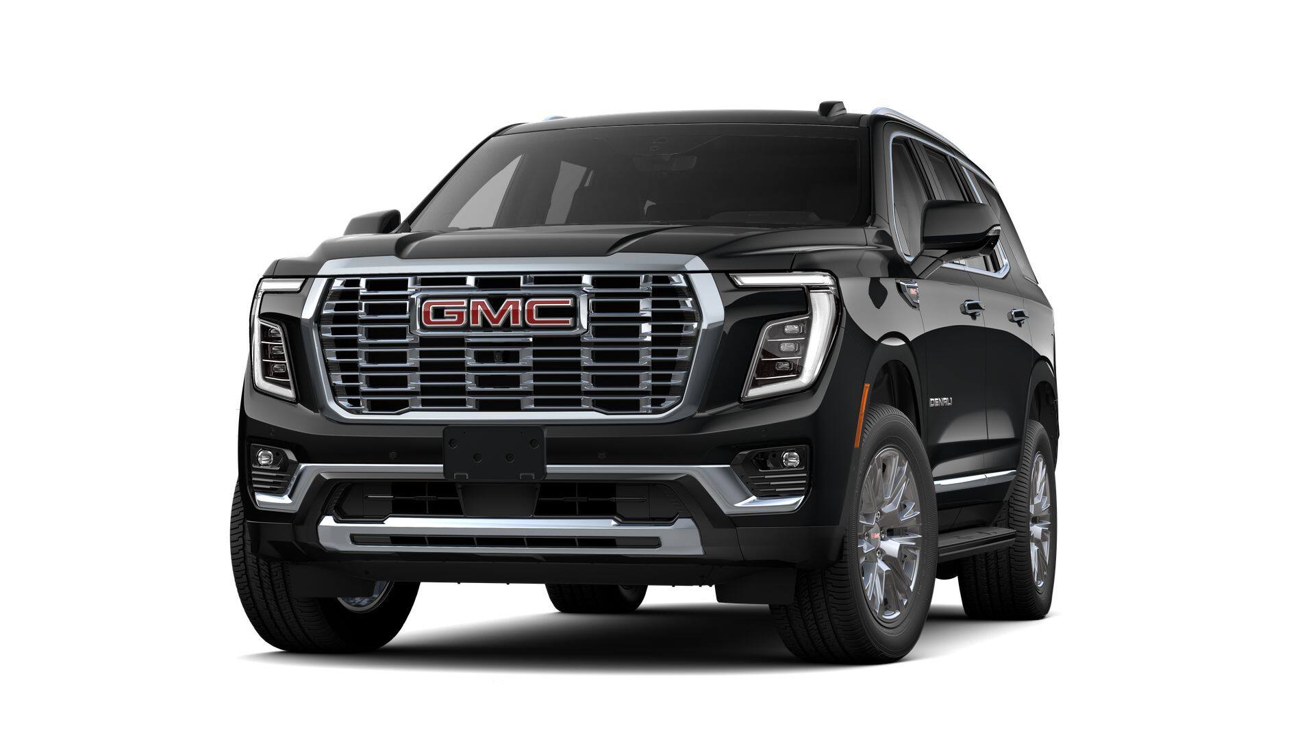 2026 GMC Yukon Denali in Onyx Black — front three-quarter view